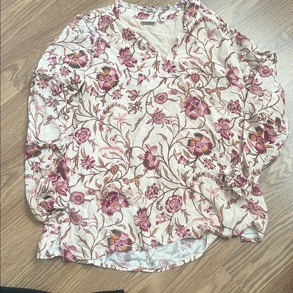 Spartina 449 Tops - Spartina 449 Pink Long Sleeve Relaxed Blouse